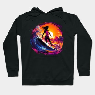 Surfing Girl Hoodie